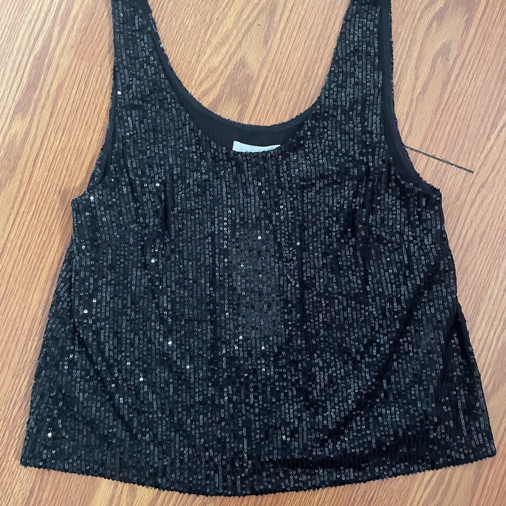 Black Sequin Top